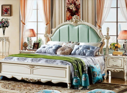 Classic s Bedroom Bed Furniture Wood Leather Beds Baroque Rococo